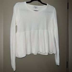 Madewell white sweater size M